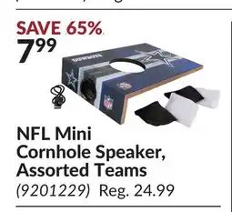 Princess Auto NFL Mini Cornhole Speaker, Assorted Teams offer