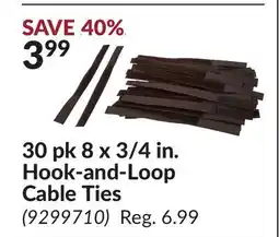 Princess Auto 30 pk 8 x 3/4 in. Hook-and-Loop Cable Ties offer
