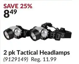 Princess Auto 2 pk Tactical Headlamps offer