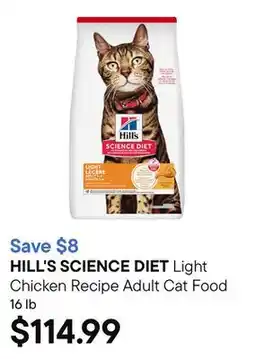 Petvalu Light Chicken Recipe Adult Cat Food offer