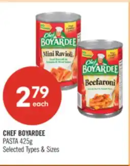 Shoppers Drug Mart CHEF BOYARDEE PASTA 425g offer