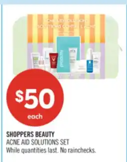 Shoppers Drug Mart SHOPPERS BEAUTY ACNE AID SOLUTIONS SET offer