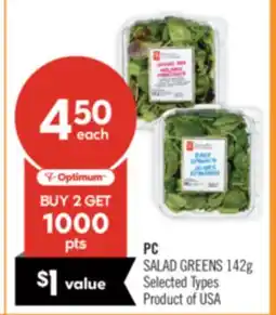 Shoppers Drug Mart PC SALAD GREENS offer