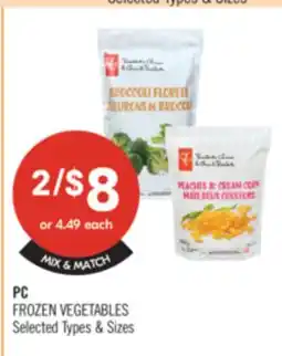 Shoppers Drug Mart PC FROZEN VEGETABLES offer