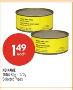 Shoppers Drug Mart NO NAME TUNA offer