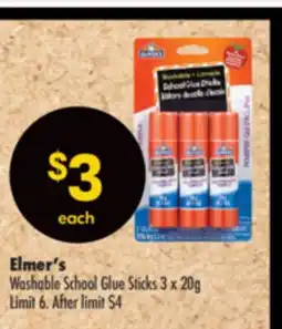 Shoppers Drug Mart Elmer's Washable School Glue Sticks offer