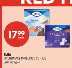 Shoppers Drug Mart TENA INCONTINENCE PRODUCTS offer