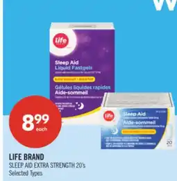 Shoppers Drug Mart LIFE BRAND SLEEP AID EXTRA STRENGTH offer