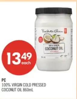 Shoppers Drug Mart PC 100% VIRGIN COLD PRESSED COCONUT OIL offer