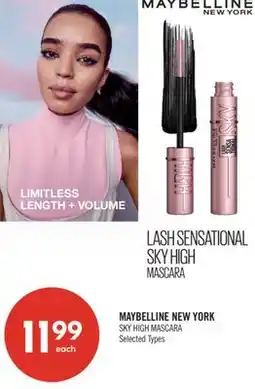 Shoppers Drug Mart MAYBELLINE NEW YORK SKY HIGH MASCARA offer