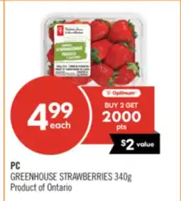 Shoppers Drug Mart PC GREENHOUSE STRAWBERRIES offer