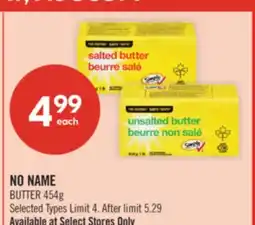 Shoppers Drug Mart NO NAME BUTTER offer
