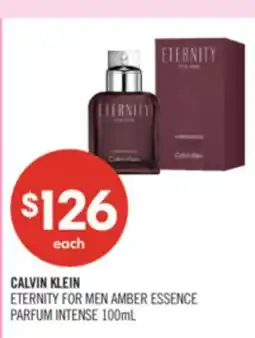 Shoppers Drug Mart CALVIN KLEIN ETERNITY FOR MEN AMBER ESSENCE PARFUM INTENSE offer