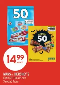 Shoppers Drug Mart MARS or HERSHEY'S FUN SIZE TREATS offer