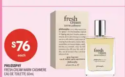 Shoppers Drug Mart PHILOSOPHY FRESH CREAM WARM CASHMERE offer
