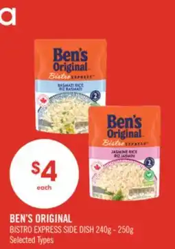 Shoppers Drug Mart BEN'S ORIGINAL BISTRO EXPRESS SIDE DISH offer