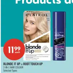 Shoppers Drug Mart BLONDE IT UP or ROOT TOUCH UP 2-IN-1 HAIR COLOUR offer