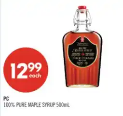 Shoppers Drug Mart PC 100% PURE MAPLE SYRUP offer