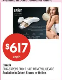 Shoppers Drug Mart BRAUN SILK-EXPERT PRO 5 HAIR REMOVAL DEVICE offer