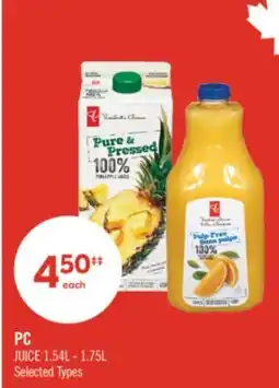 Shoppers Drug Mart PC JUICE offer