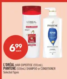 Shoppers Drug Mart L'ORÉAL HAIR EXPERTISE (591mL), PANTENE (530mL) SHAMPOO or CONDITIONER offer