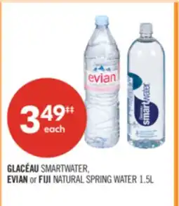 Shoppers Drug Mart GLACÉAU SMARTWATER, EVIAN or FIJI NATURAL SPRING WATER offer