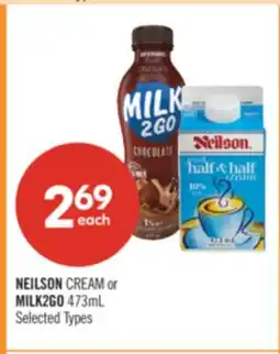 Shoppers Drug Mart NEILSON CREAM or MILK2GO 473mL offer