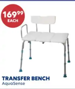 Wellwise by Shoppers TRANSFER BENCH AquaSense offer
