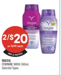 Shoppers Drug Mart VAGISIL FEMININE WASH 360mL offer