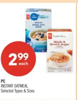 Shoppers Drug Mart PC Instant Oatmeal offer