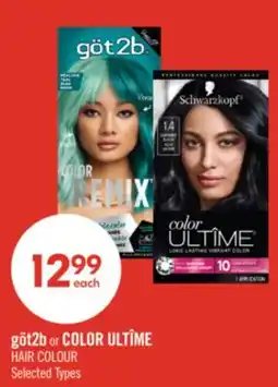 Shoppers Drug Mart göt2b or COLOR ULTÎME HAIR COLOUR offer