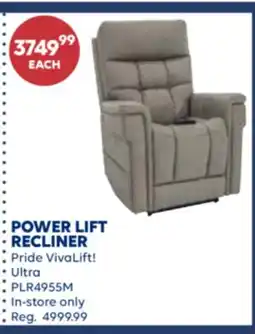 Wellwise by Shoppers POWER LIFT RECLINER Pride VivaLift! Ultra offer