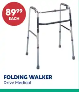 Wellwise by Shoppers FOLDING WALKER Drive Medical offer