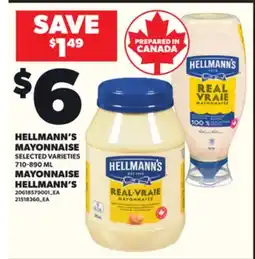 Independent City Market HELLMANN'S MAYONNAISE, 710-890mL offer