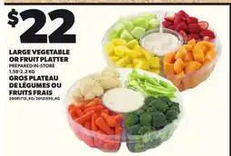 Independent City Market LARGE VEGETABLE OR FRUIT PLATTER, 1.58-2.2 KG offer