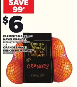 Independent City Market FARMER'S MARKET NAVEL ORANGES, 3LB offer