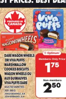 Independent City Market DARE WAGON WHEELS OR VIVA PUFFS MARSHMALLOW COOKIES BISCUITS, 300-360 G offer