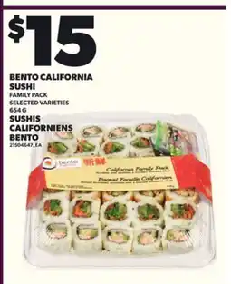 Independent City Market BENTO CALIFORNIA SUSHI , 654 G offer