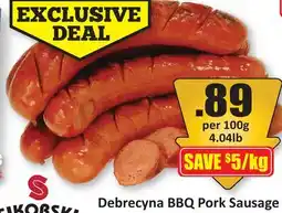 Starsky Debrecyna BBQ Pork Sausage offer