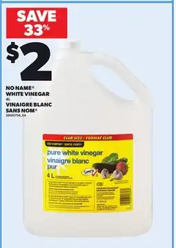 Independent City Market NO NAME WHITE VINEGAR, 4L offer