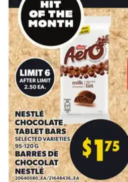 Independent City Market NESTLÉ CHOCOLATE TABLET BARS, 95-120G offer