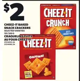 Independent City Market CHEEZ-IT BAKED SNACK CRACKERS, 191/200 G offer