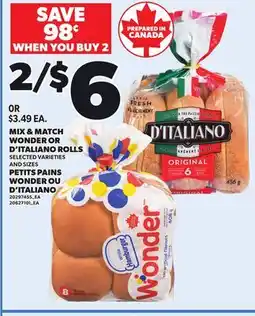 Independent City Market WONDER OR D'ITALIANO ROLLS offer