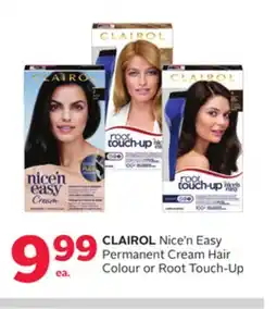 Rexall CLAIROL Nice'n Easy Permanent Cream Hair Colour or Root Touch-Up offer
