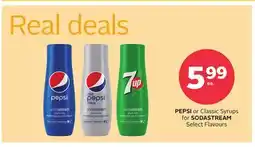 Rexall PEPSI or Classic Syrups for SODASTREAM offer