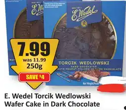 Starsky Wedel Torcik Wedlowski Wafer Cake in Dark Chocolate offer