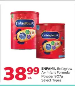Rexall ENFAMIL Enfagrow A + Infant Formula Powder 907g offer