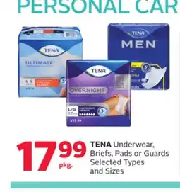 Rexall TENA Underwear, Briefs, Pads or Guards offer
