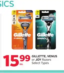 Rexall GILLETTE, VENUS or JOY Razors offer