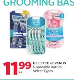 Rexall GILLETTE or VENUS Disposable Razors offer